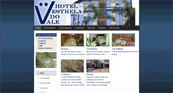 Desktop Screenshot of hotelestreladovale.com.br